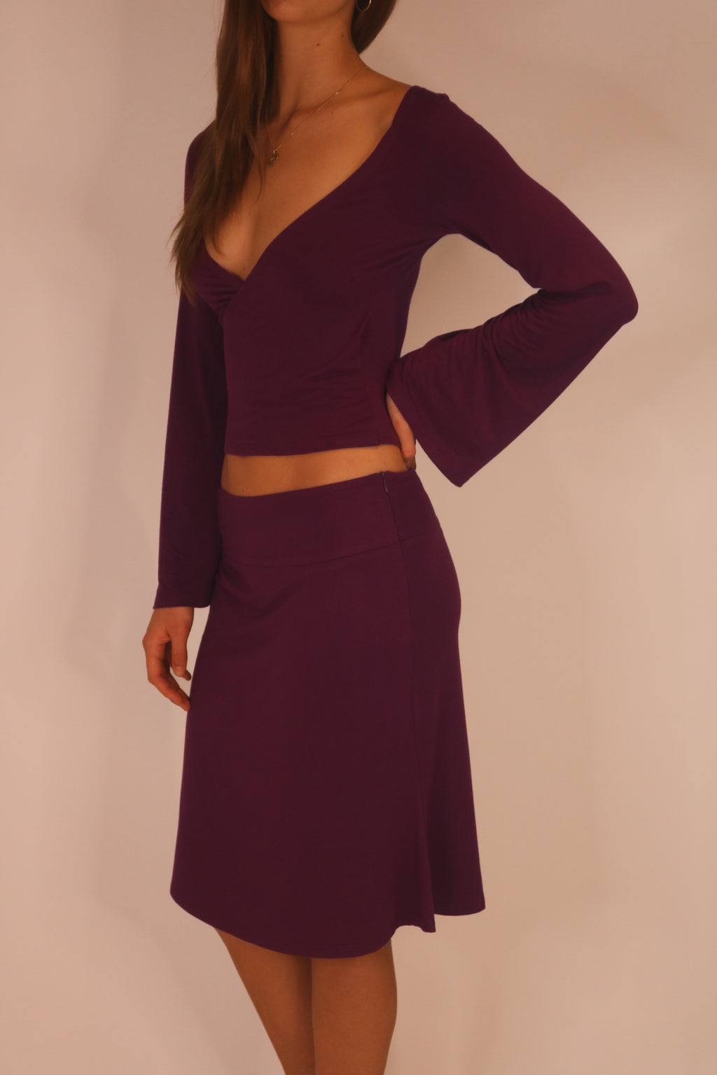 Estelle Skirt in Plum
