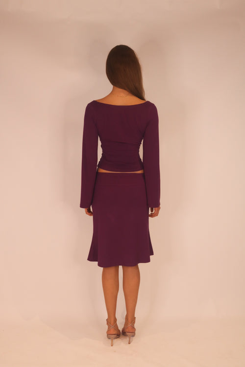 Estelle Skirt in Plum