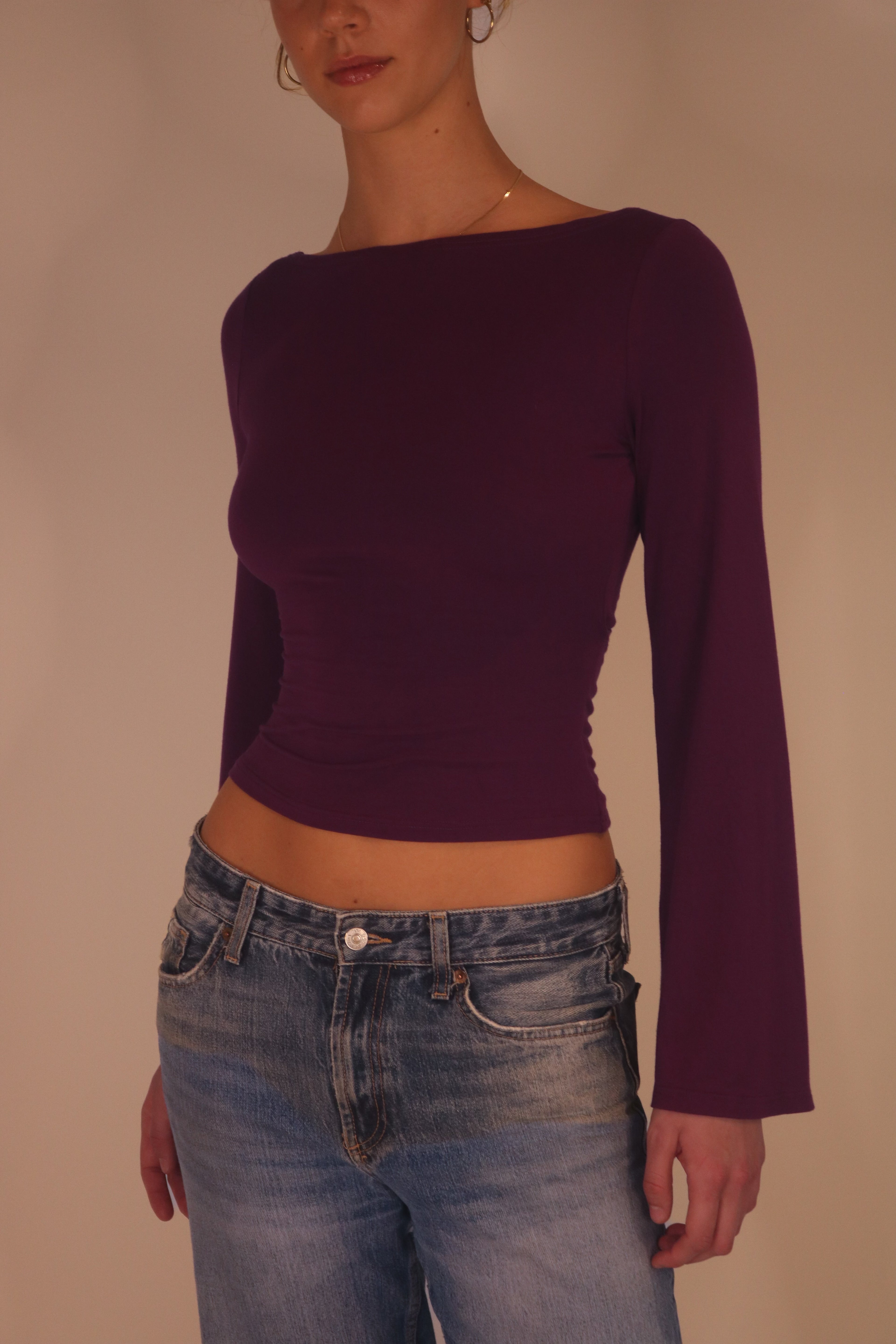 Celeste top in Plum