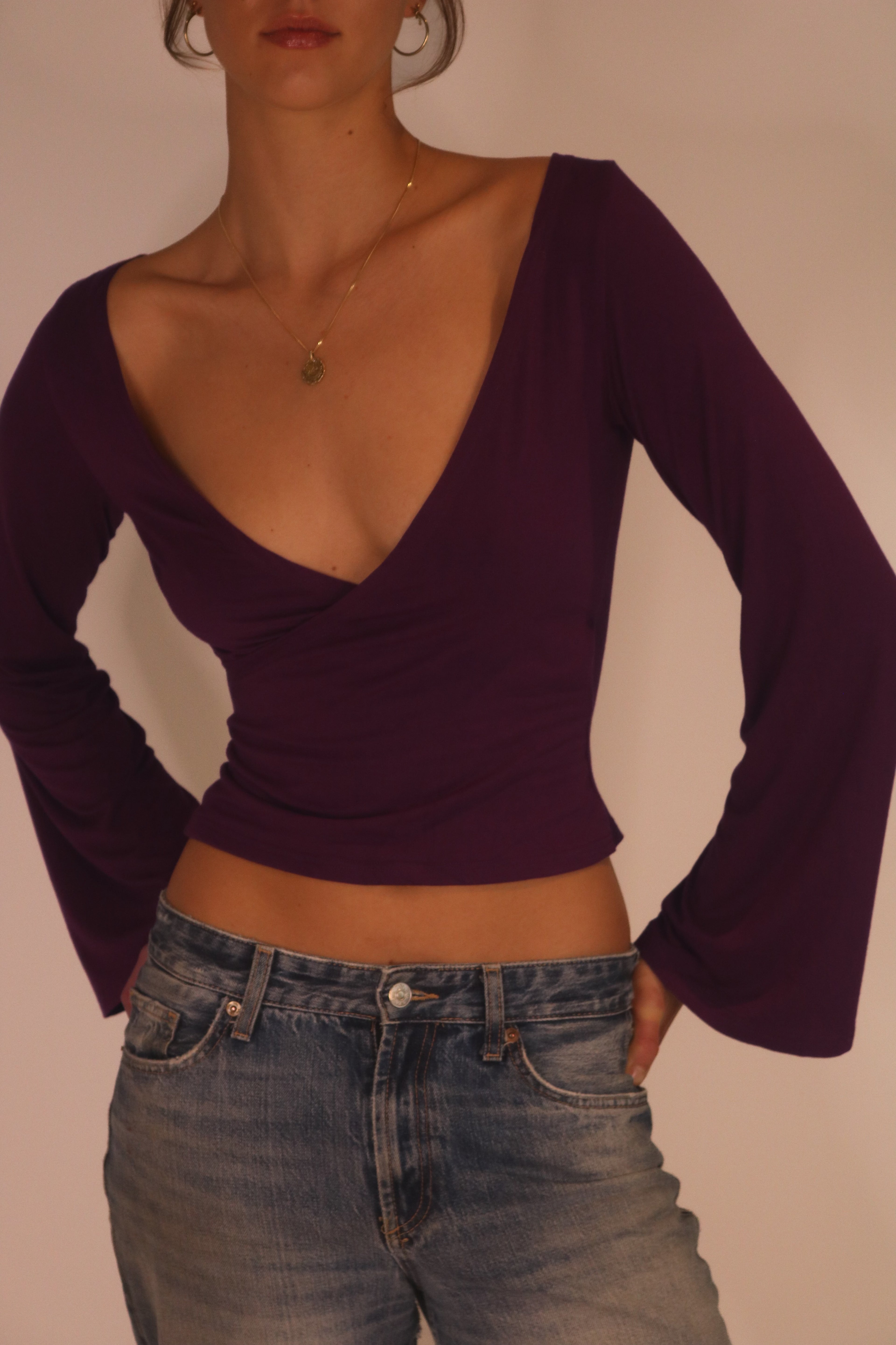 Celeste top in Plum
