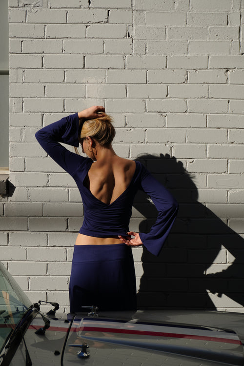 Celeste top in navy
